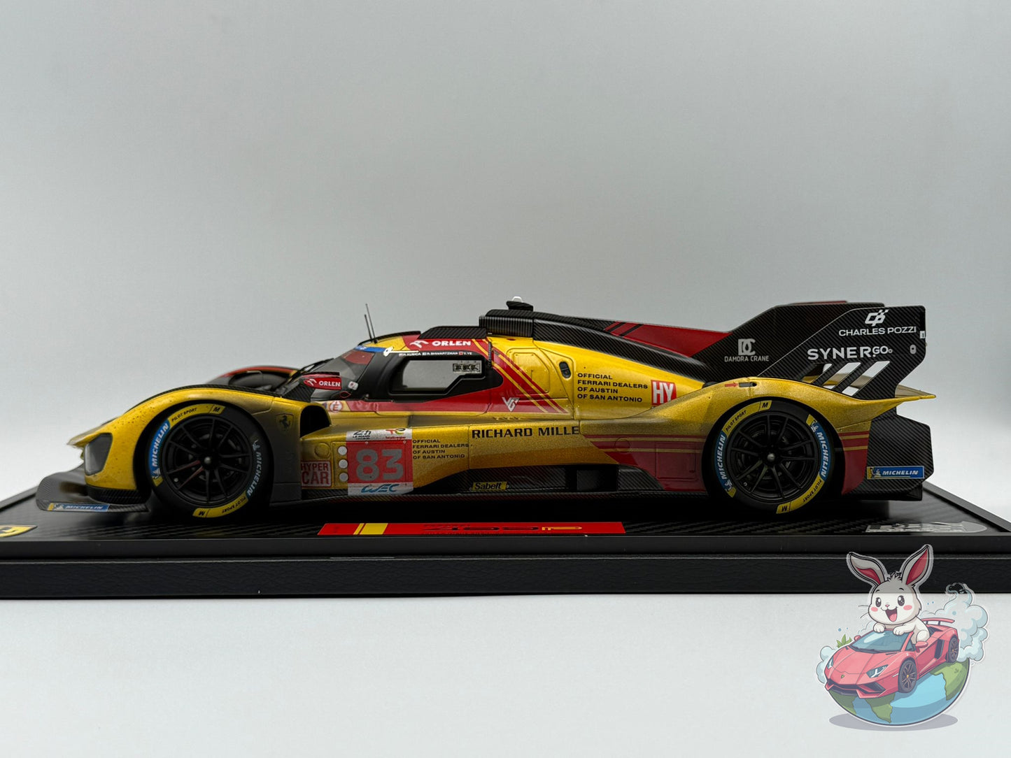 BBR 1:18 Ferrari 499P car n. 83 - Le Mans 2024 (DIRTY VERSION)