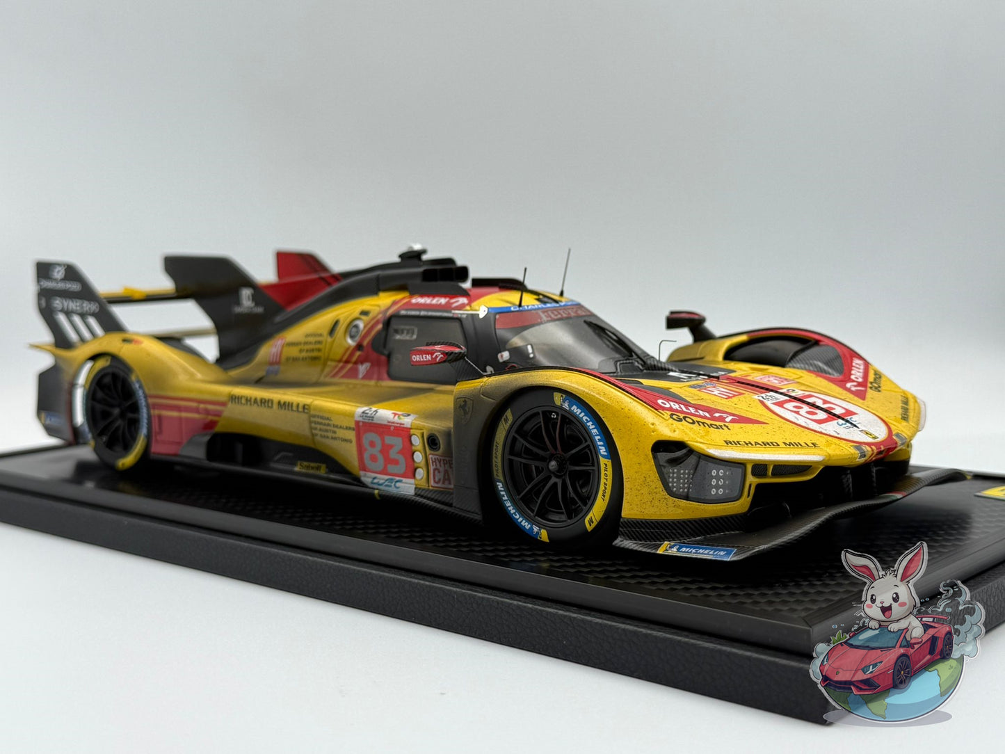 BBR 1:18 Ferrari 499P car n. 83 - Le Mans 2024 (DIRTY VERSION)