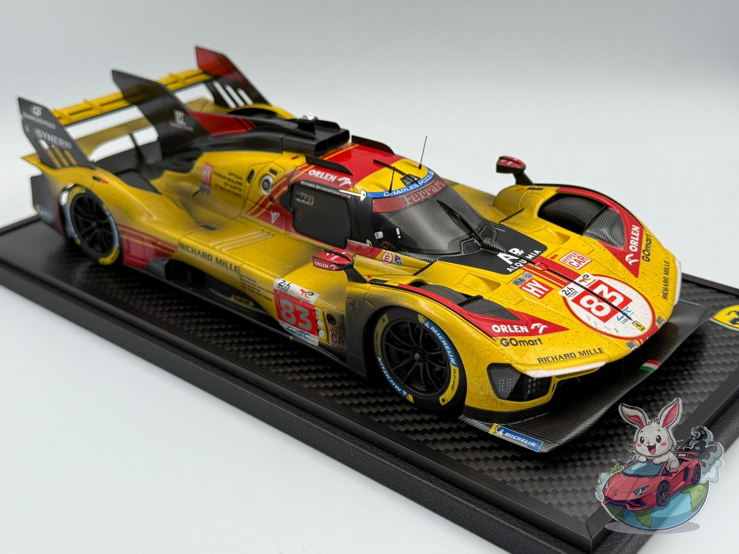 BBR 1:18 Ferrari 499P car n. 83 - Le Mans 2024 (DIRTY VERSION)