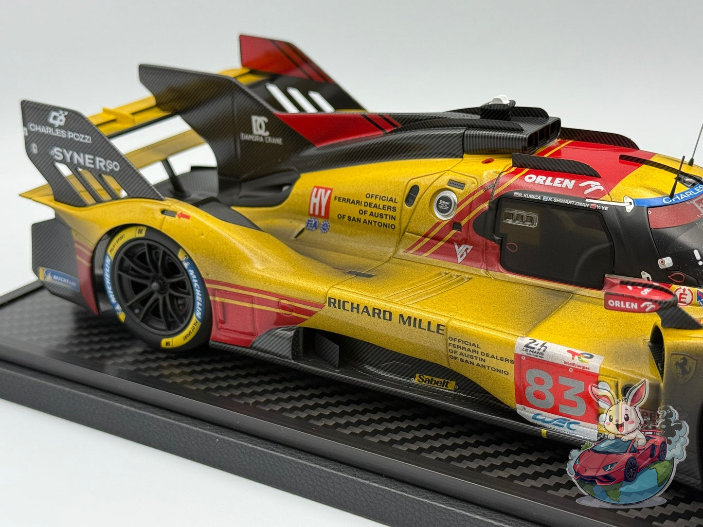 BBR 1:18 Ferrari 499P car n. 83 - Le Mans 2024 (DIRTY VERSION)