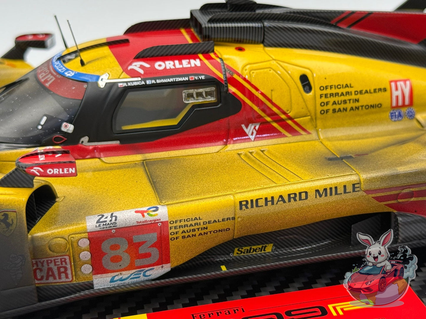 BBR 1:18 Ferrari 499P car n. 83 - Le Mans 2024 (DIRTY VERSION)