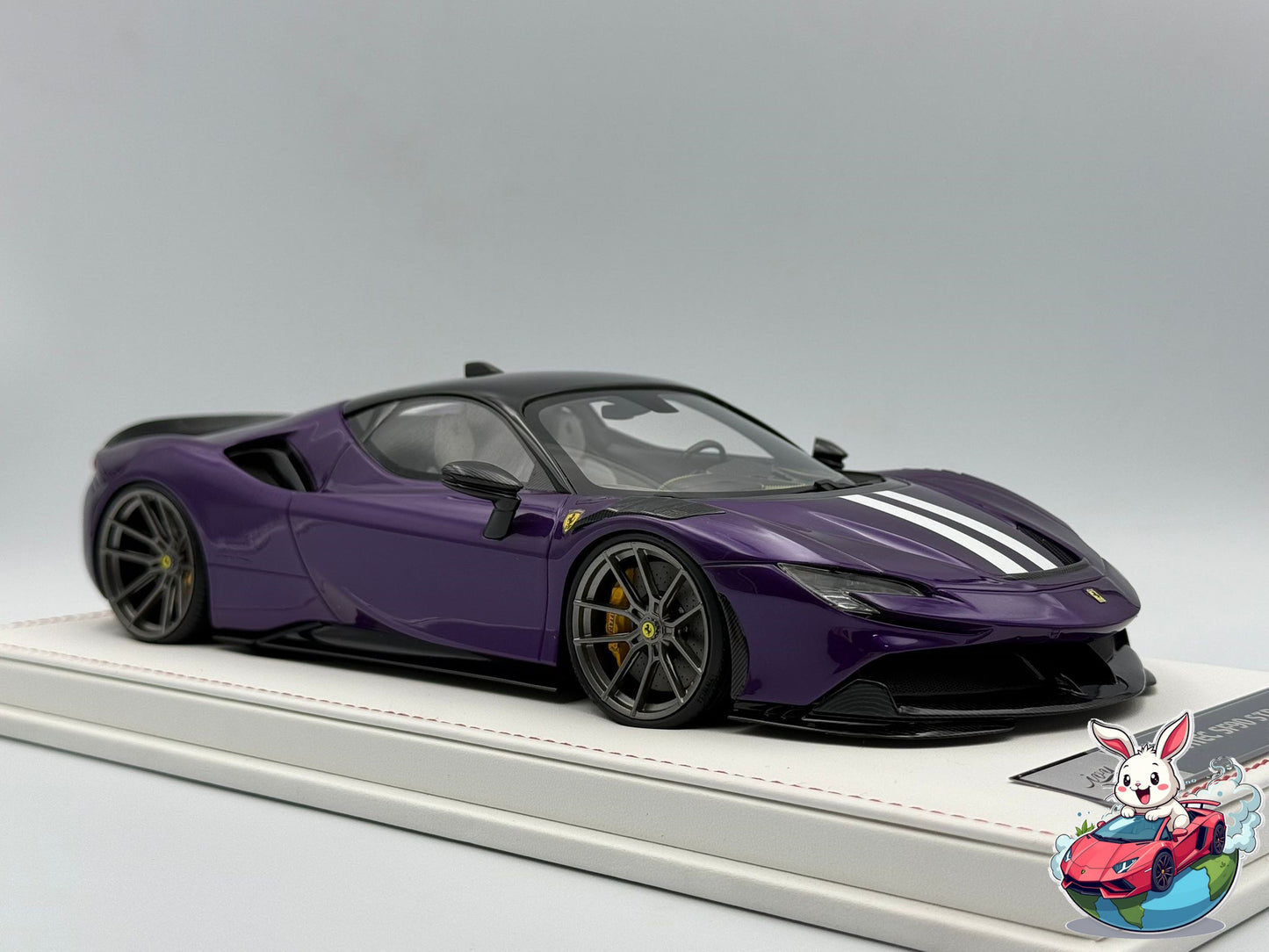 Ivy Merit 1:18 Ferrari SF90 Stradale Novitec Rosso (Viola Hong Kong)