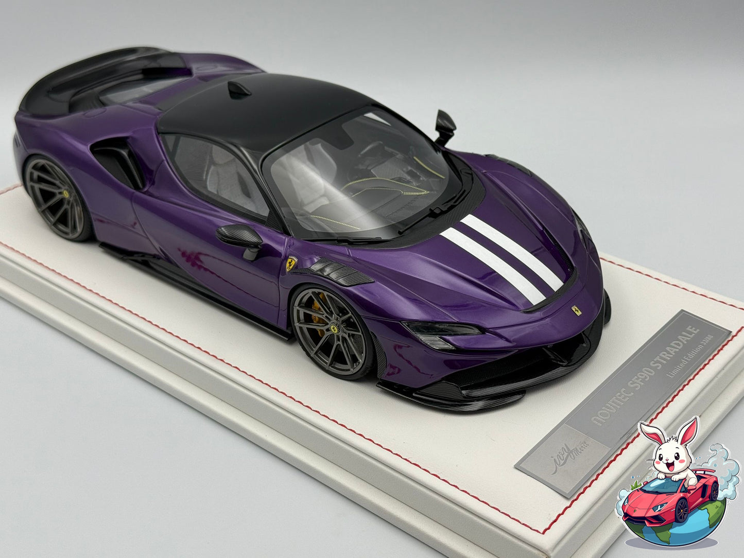 Ivy Merit 1:18 Ferrari SF90 Stradale Novitec Rosso (Viola Hong Kong)