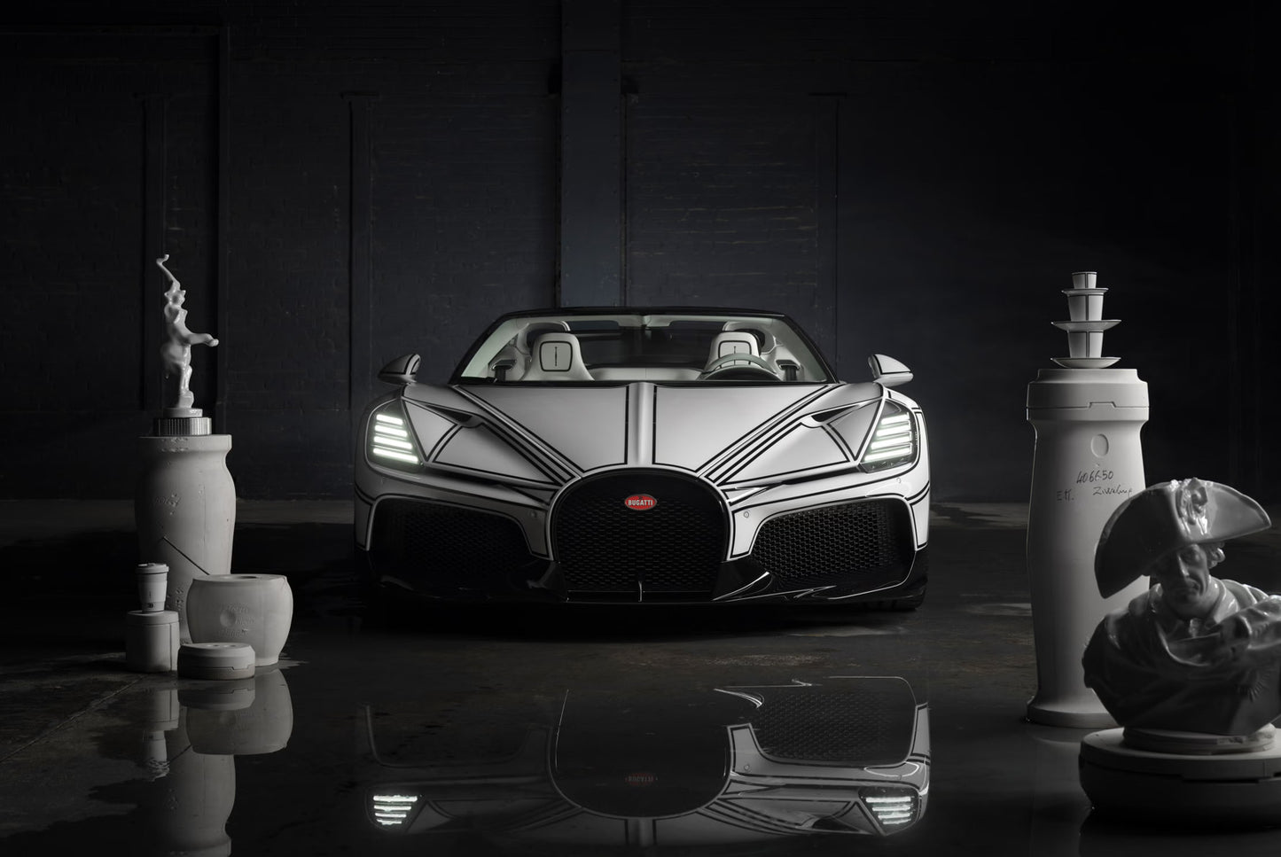 PREORDER Henson & Heaven 1:18 Bugatti Mistral W16 ‘Blanc Éternel’
