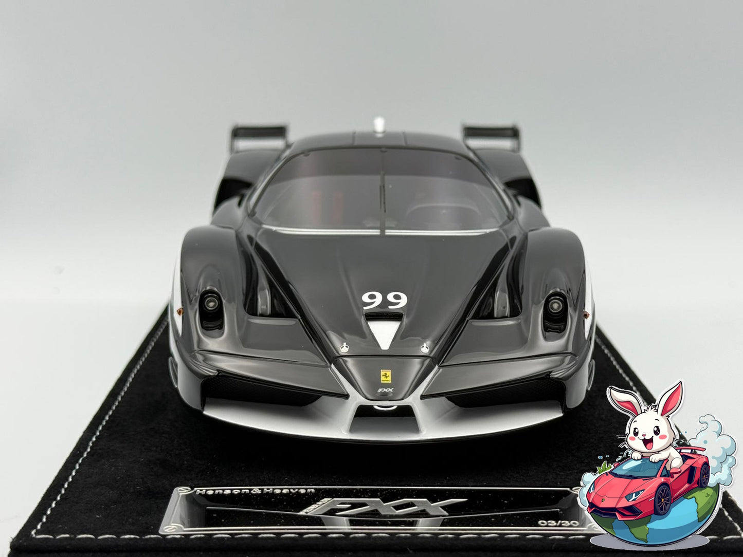 Henson & Heaven 1:18 Ferrari FXX (Diamond Black)
