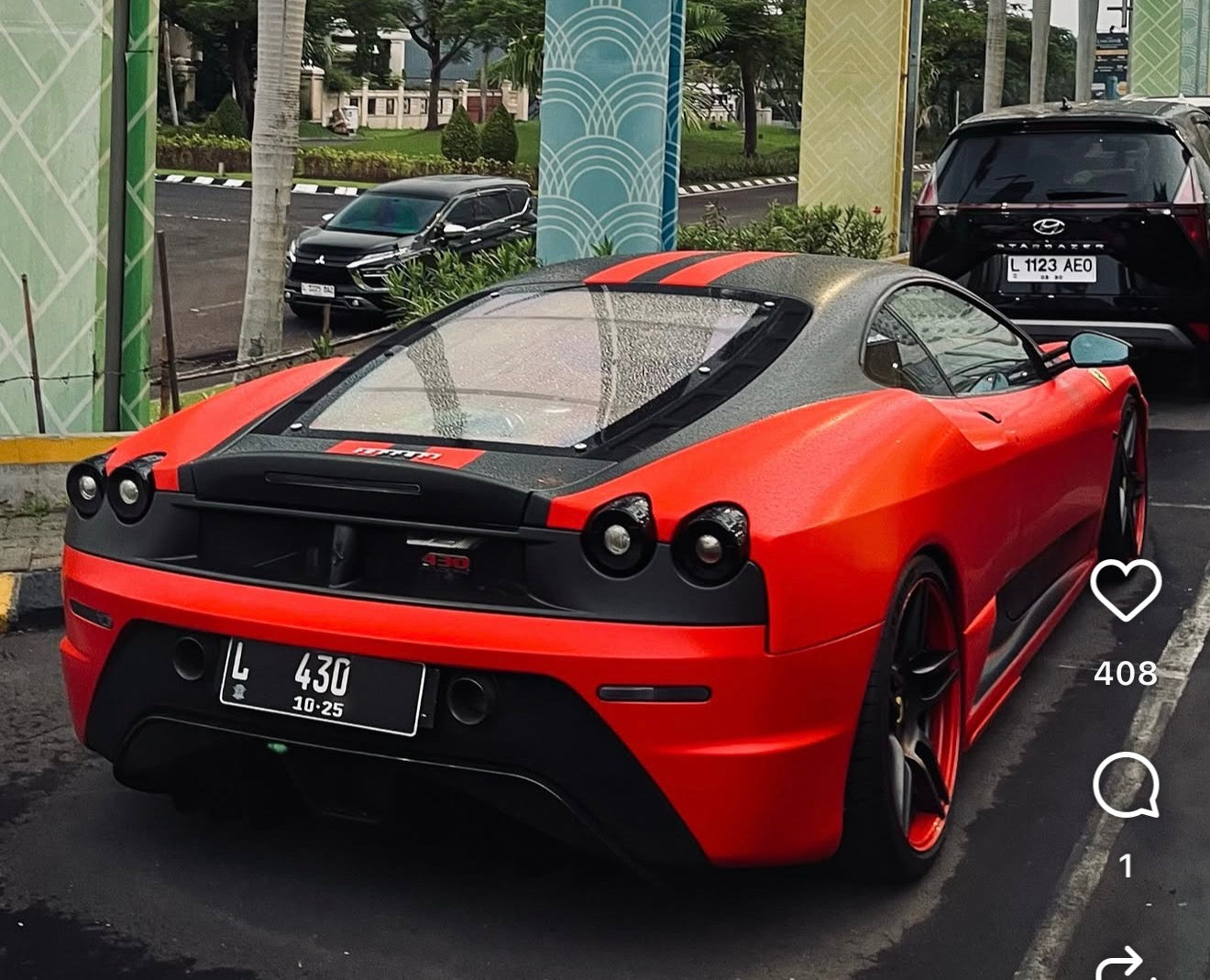 PREORDER 1:18 Ferrari F430 Scuderia - Novitec Rosso 777 (Matte Red)