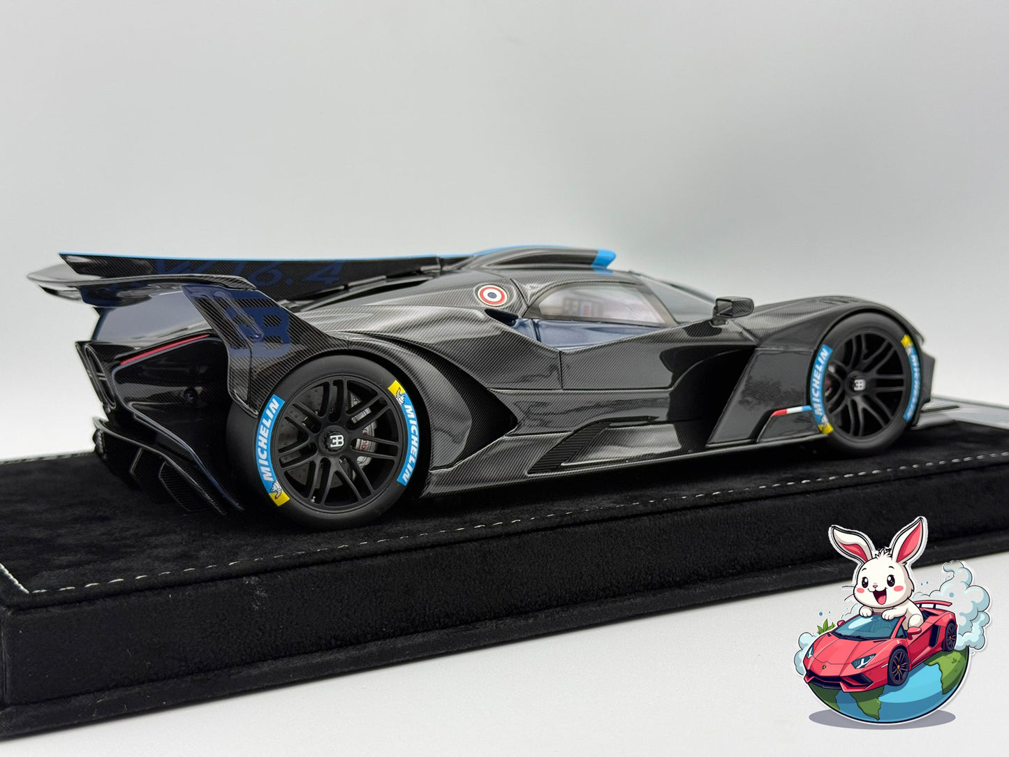 Henson & Heaven 1:18 Bugatti Bolide (Deep Blue/Carbon)