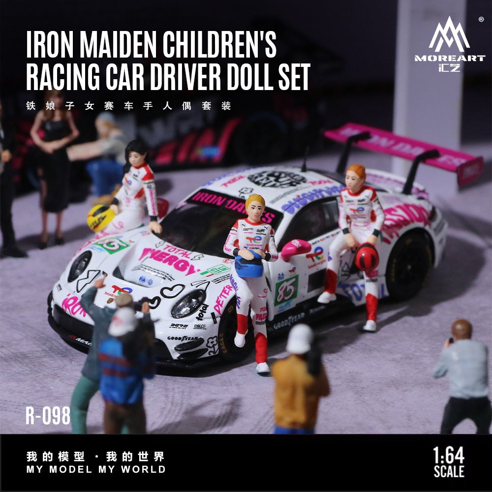 PREORDER MoreArt 1:64 Iron Maiden Racing Driver Doll Set