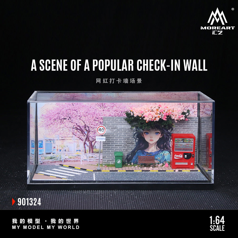 MoreArt 1:64 SCENE OF A POPULAR CHECK-IN WALL