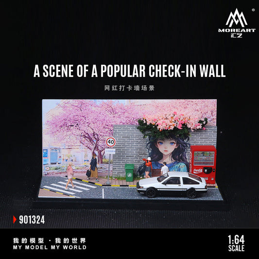 MoreArt 1:64 SCENE OF A POPULAR CHECK-IN WALL