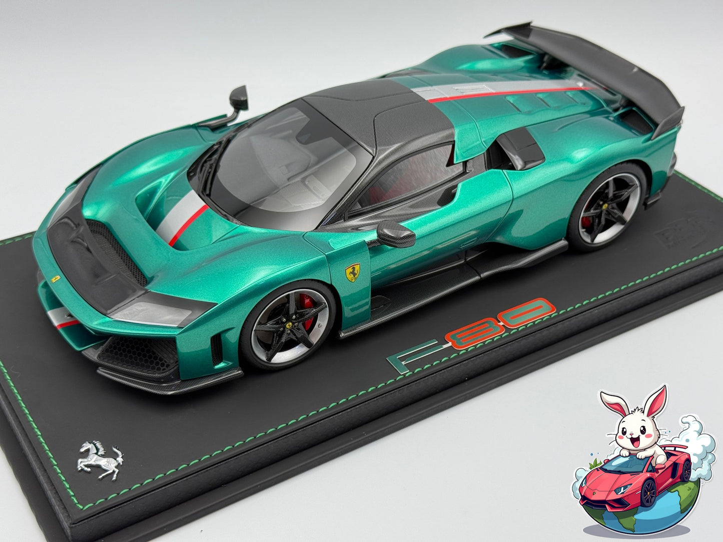 BBR 1:18 Ferrari F80 (Green Jewel - Bicolore Wheels)