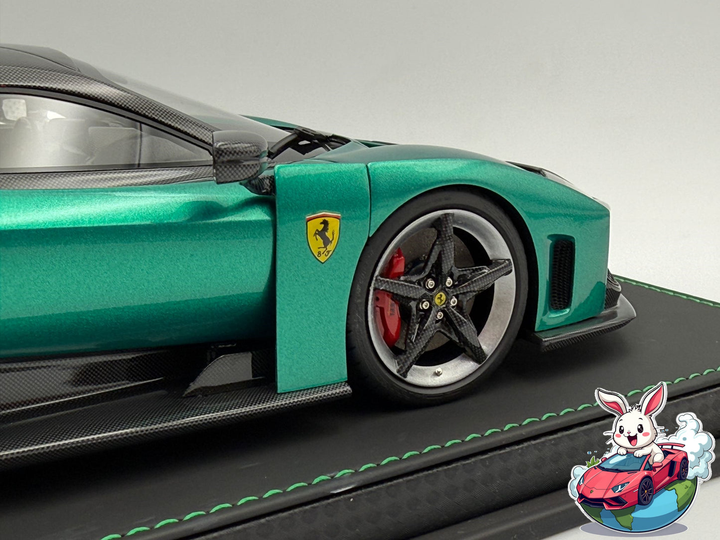 BBR 1:18 Ferrari F80 (Green Jewel - Bicolore Wheels)