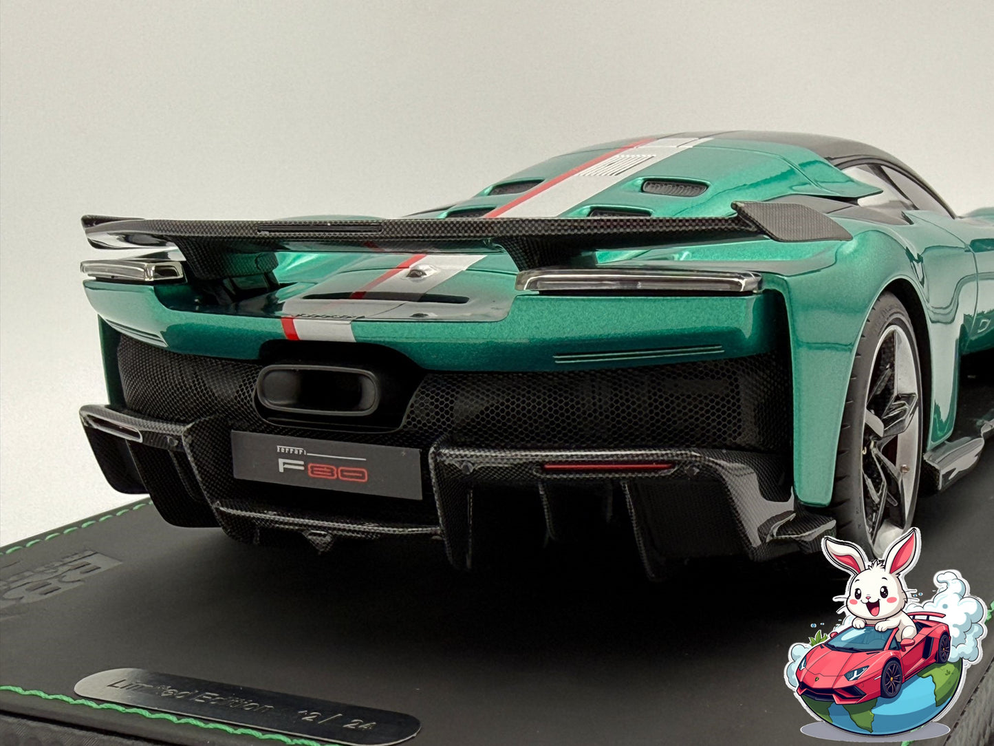BBR 1:18 Ferrari F80 (Green Jewel - Bicolore Wheels)