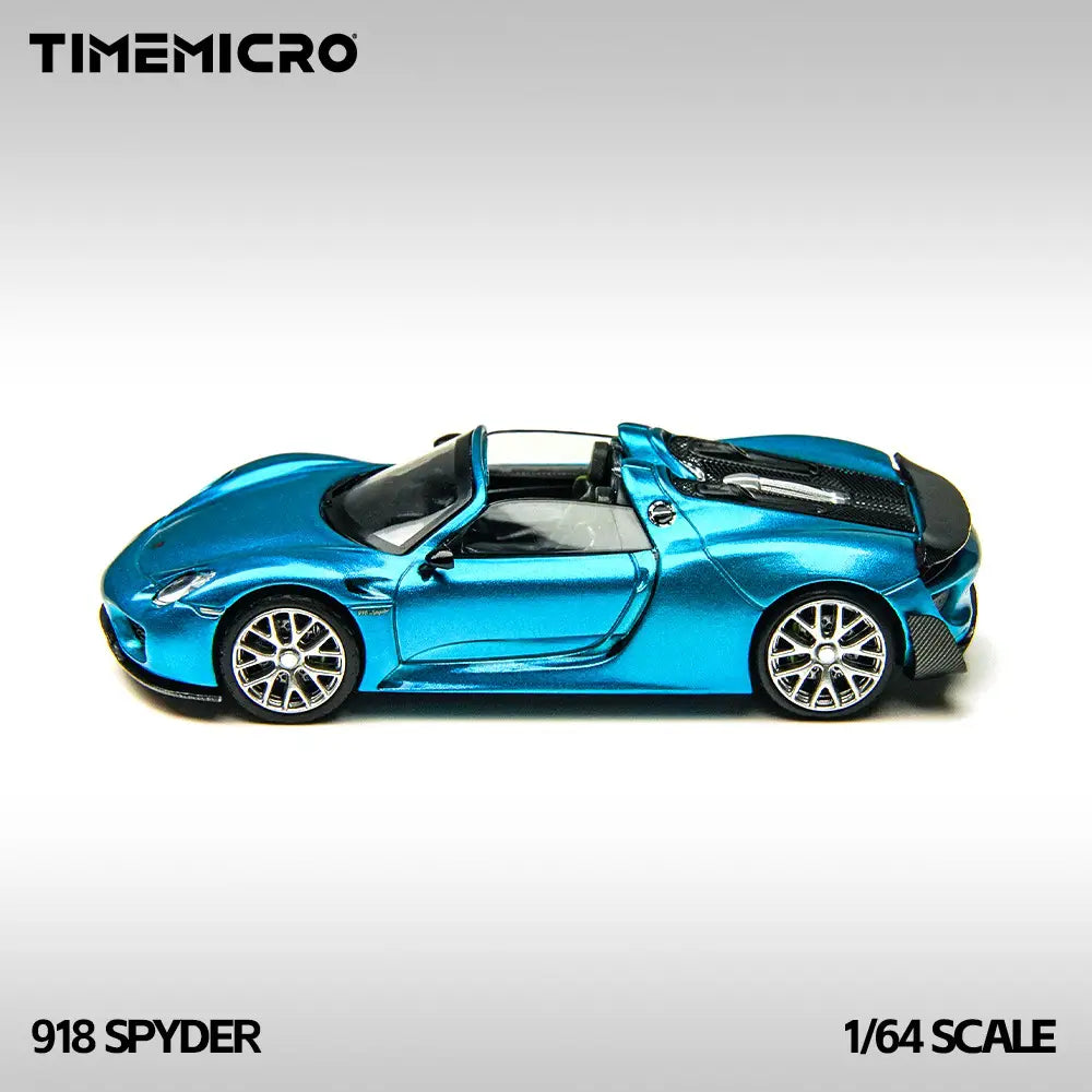 Time Micro 1:64 Porsche 918 Spyder (Metallic Blue)