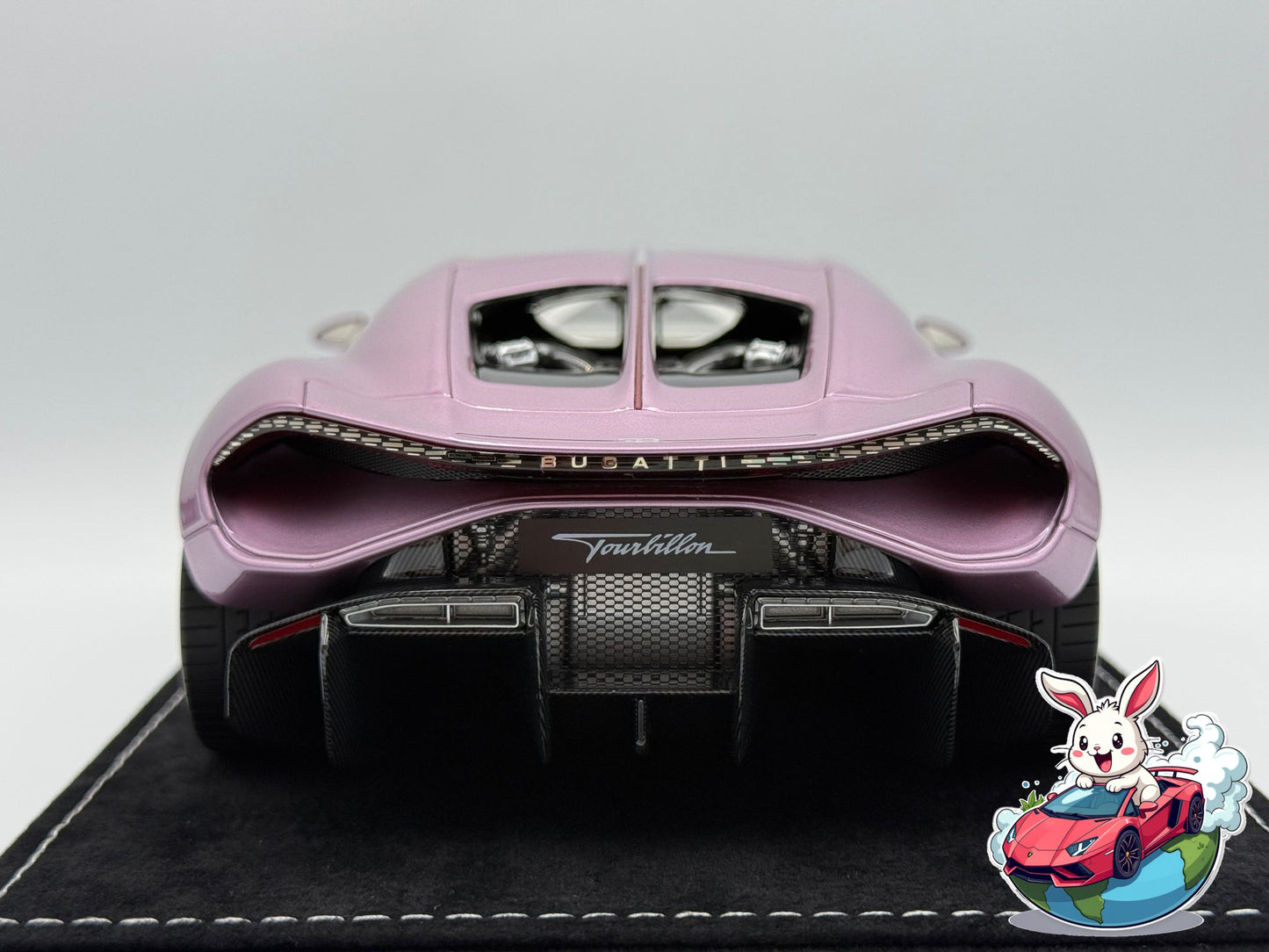 Henson & Heaven 1:18 Bugatti Tourbillon (Metallic Pink/Pearl White)