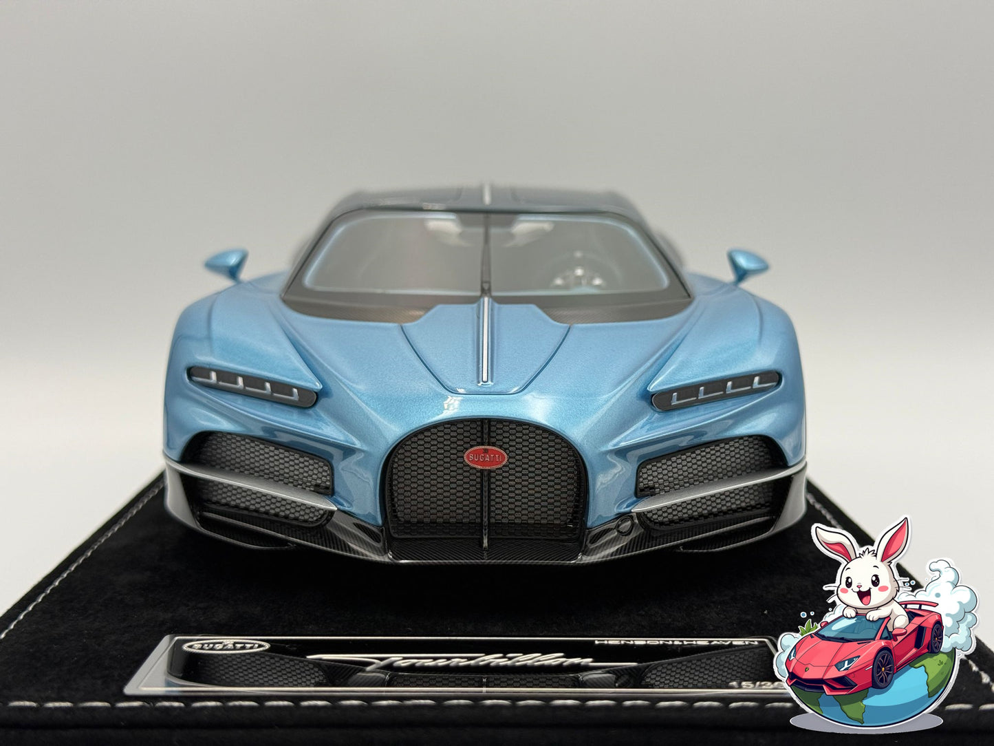 Henson & Heaven 1:18 Bugatti Tourbillon (Silver Blue/Deep Blue)