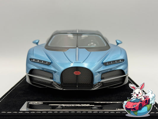 Henson & Heaven 1:18 Bugatti Tourbillon (Silver Blue/Deep Blue)