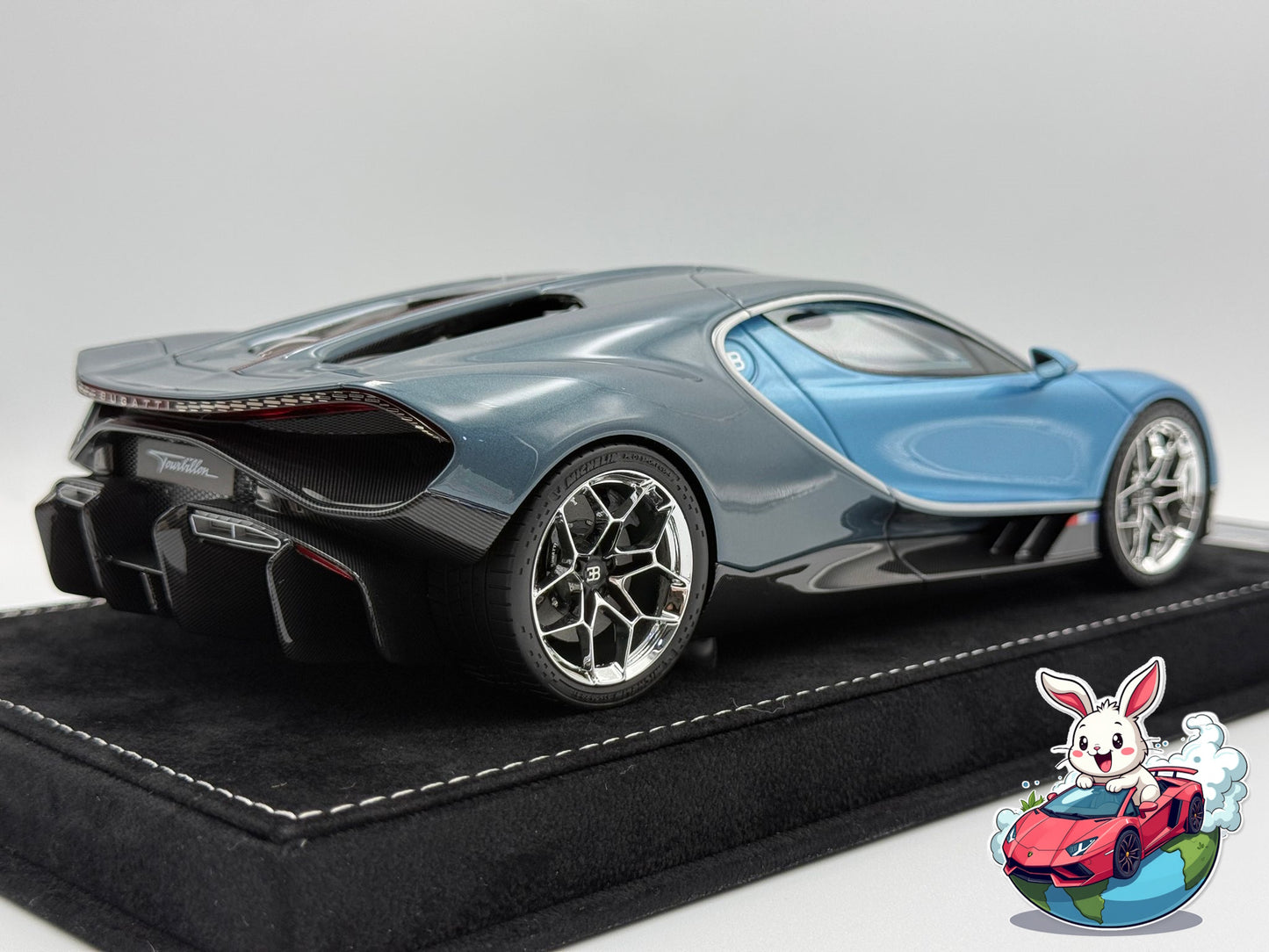 Henson & Heaven 1:18 Bugatti Tourbillon (Silver Blue/Deep Blue)