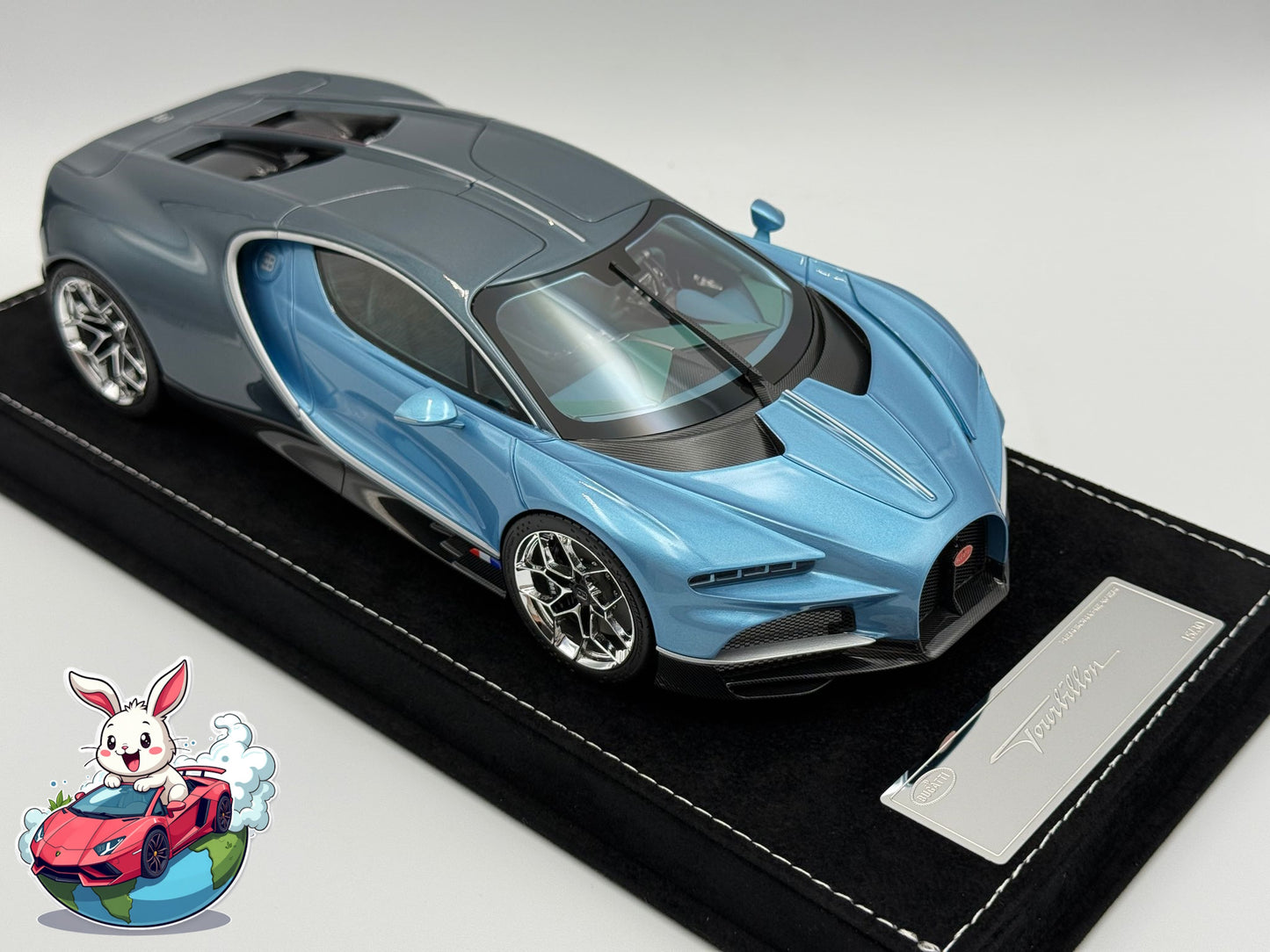 Henson & Heaven 1:18 Bugatti Tourbillon (Silver Blue/Deep Blue)