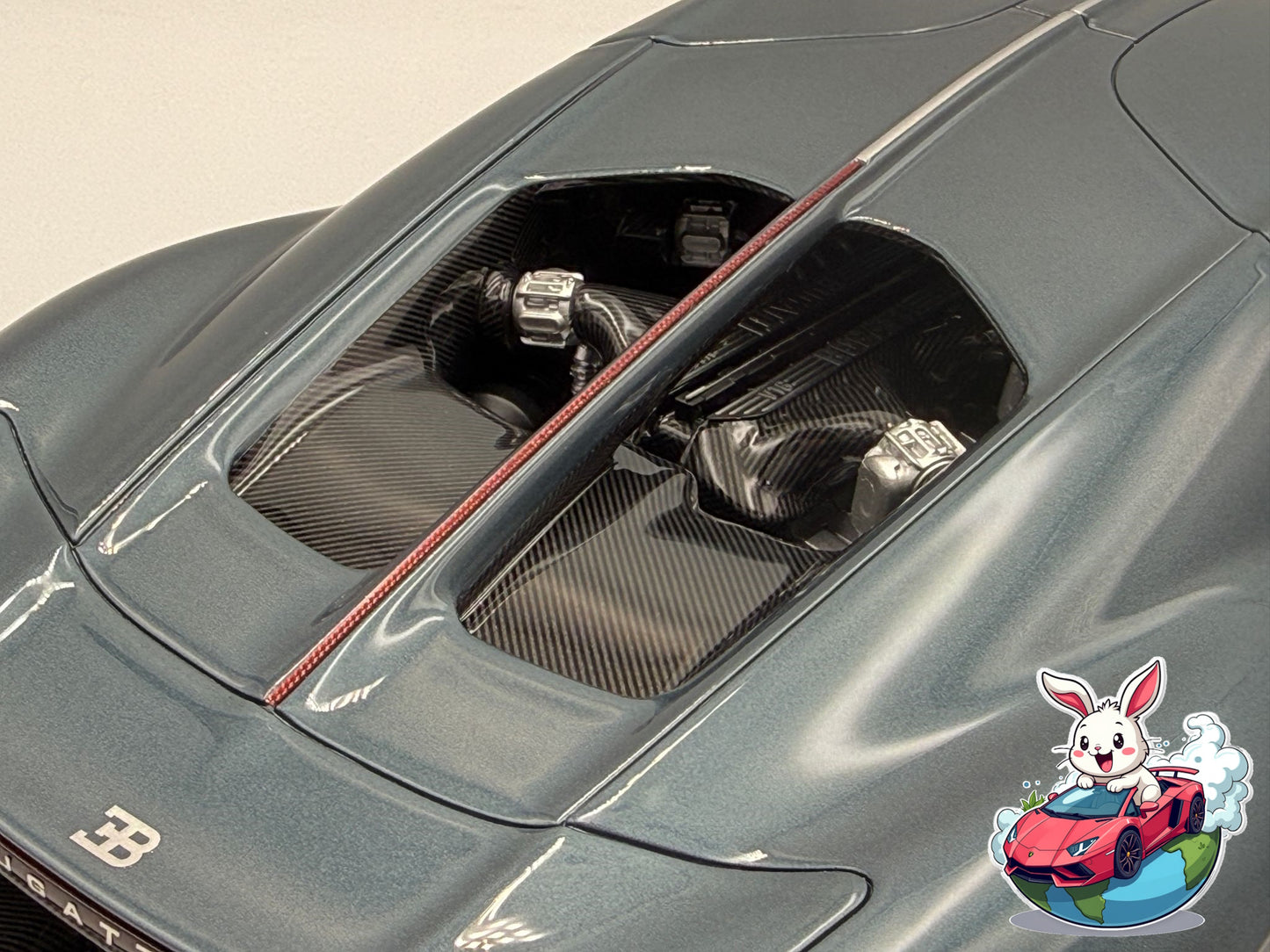 Henson & Heaven 1:18 Bugatti Tourbillon (Silver Blue/Deep Blue)