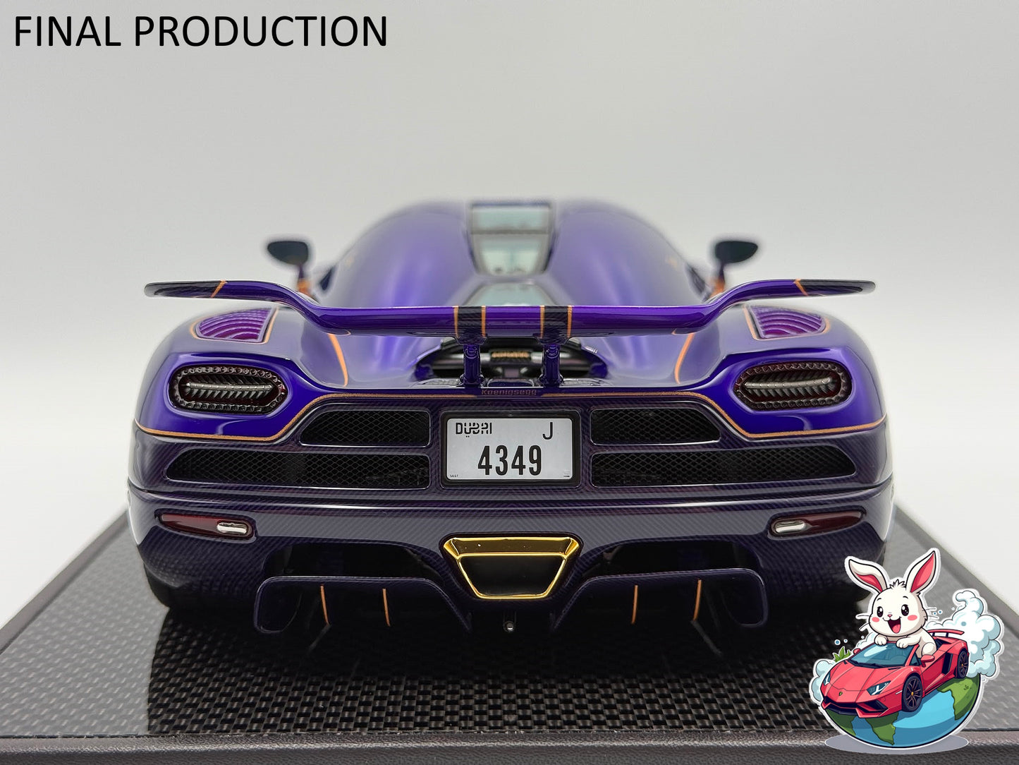 [Consignment Unit] VMB x Miniature Planet 1:18 Koenigsegg Agera R (Zijin) - Metallic Purple/Gold
