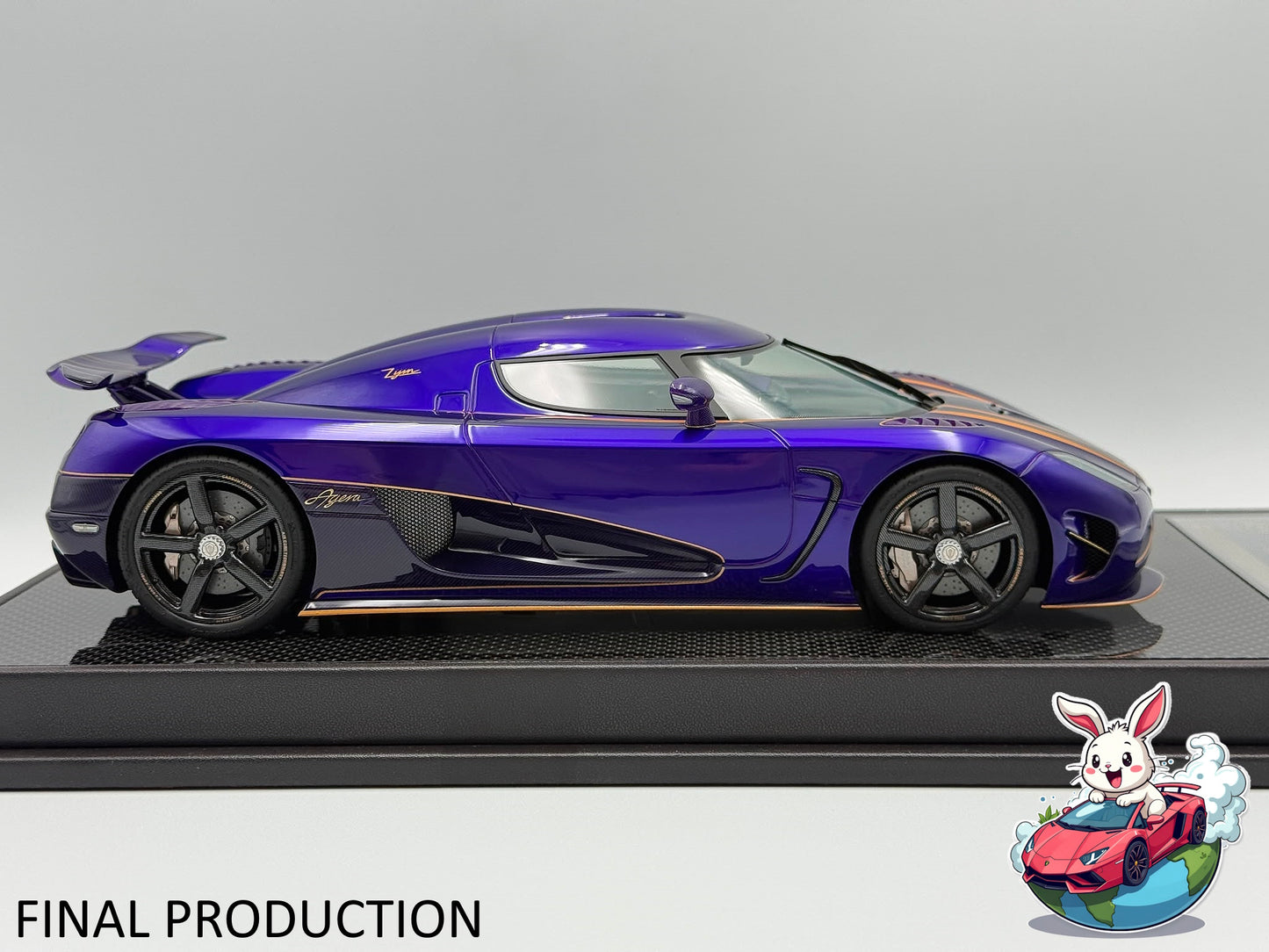 [Consignment Unit] VMB x Miniature Planet 1:18 Koenigsegg Agera R (Zijin) - Metallic Purple/Gold