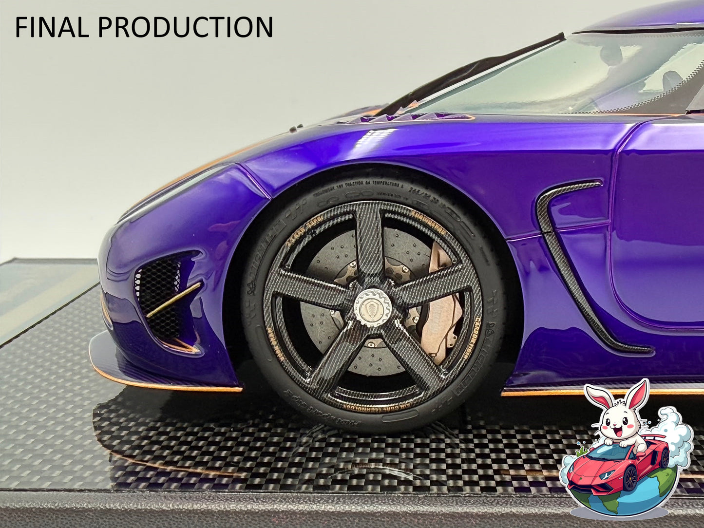 [Consignment Unit] VMB x Miniature Planet 1:18 Koenigsegg Agera R (Zijin) - Metallic Purple/Gold