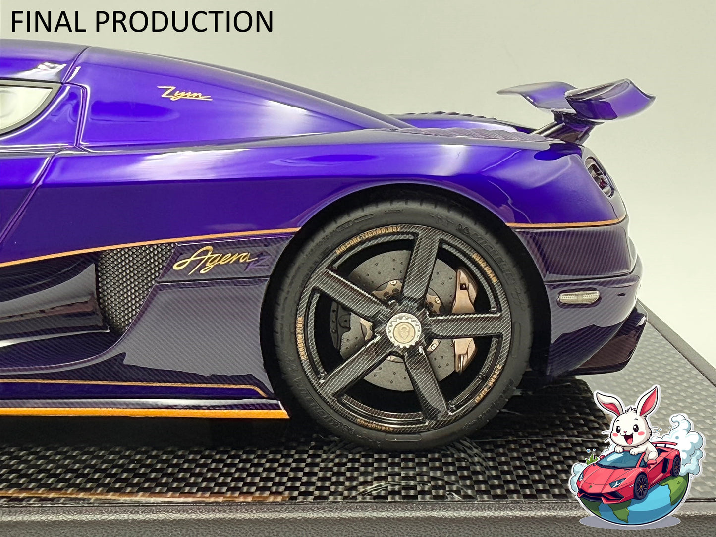 [Consignment Unit] VMB x Miniature Planet 1:18 Koenigsegg Agera R (Zijin) - Metallic Purple/Gold