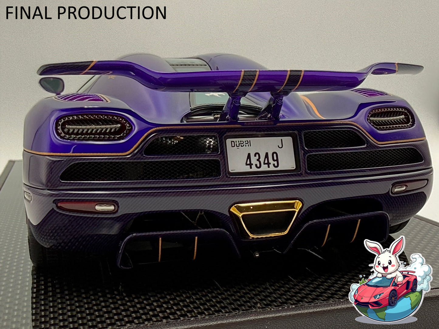 [Consignment Unit] VMB x Miniature Planet 1:18 Koenigsegg Agera R (Zijin) - Metallic Purple/Gold