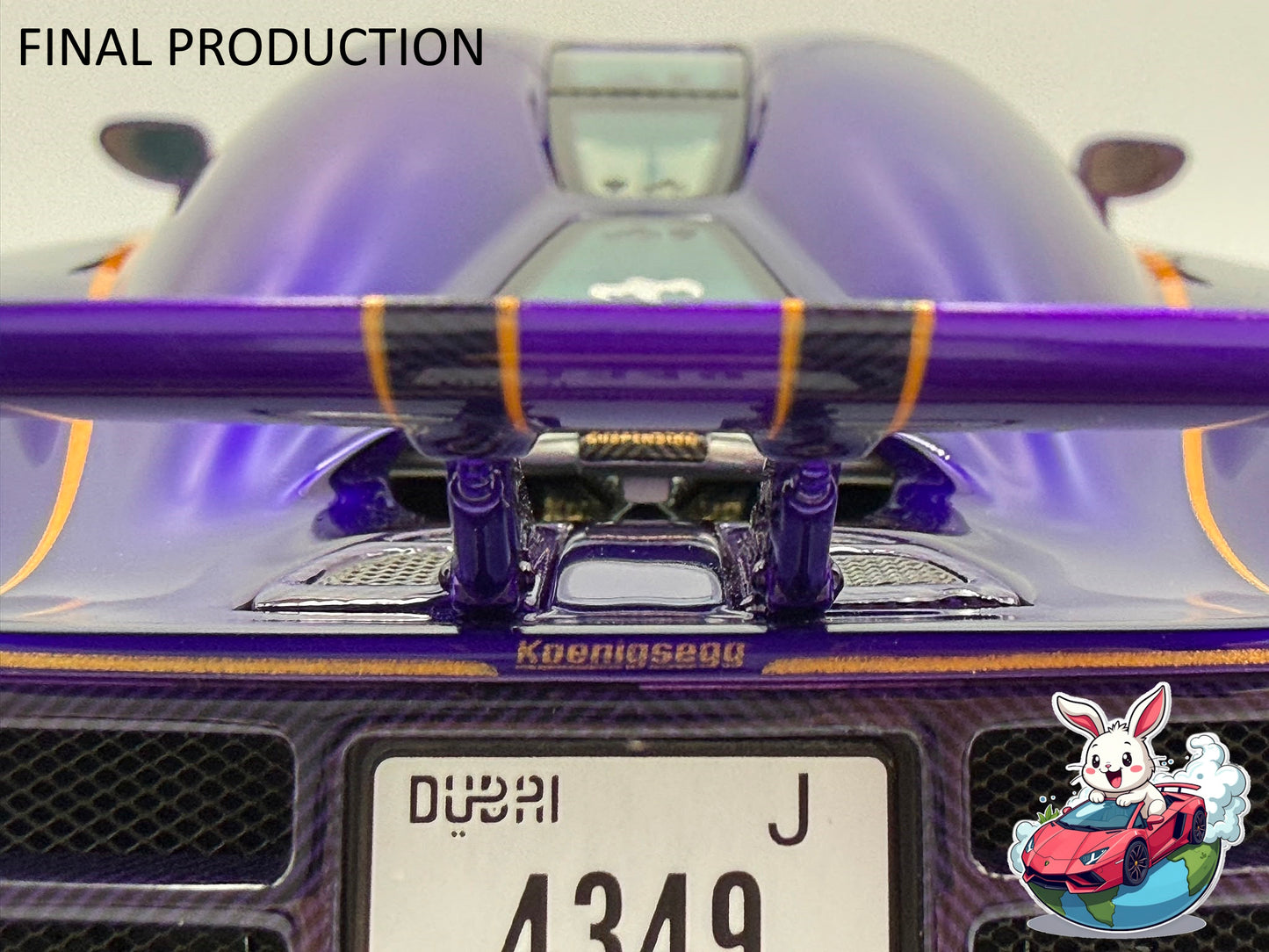 [Consignment Unit] VMB x Miniature Planet 1:18 Koenigsegg Agera R (Zijin) - Metallic Purple/Gold
