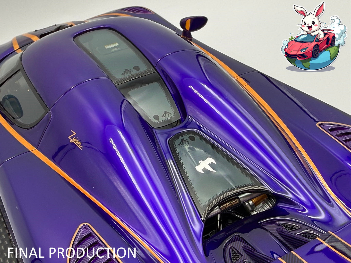 [Consignment Unit] VMB x Miniature Planet 1:18 Koenigsegg Agera R (Zijin) - Metallic Purple/Gold
