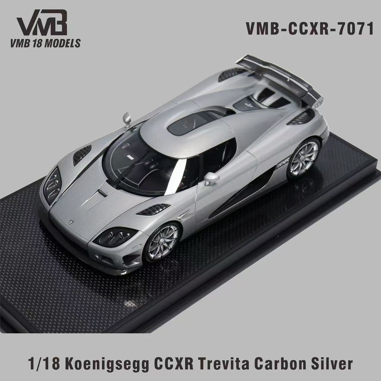 VMB 1:18 Koenigsegg CCX-R Trevita (Carbon Silver)