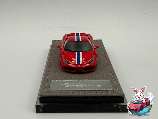 Henson & Heaven 1:64 Ferrari 458 Speciale (Launch Configuration) - Rosso Corsa