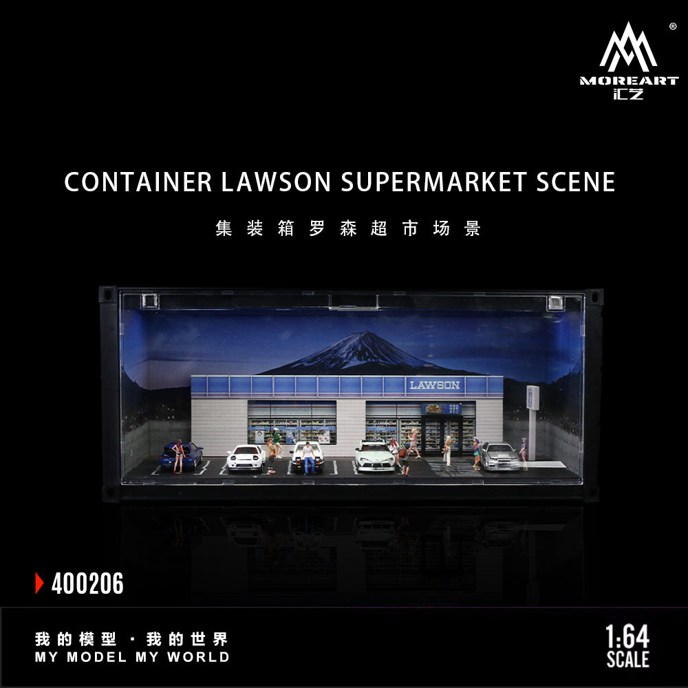 PREORDER Moreart 1:64 Container LAWSON Supermarket Scene