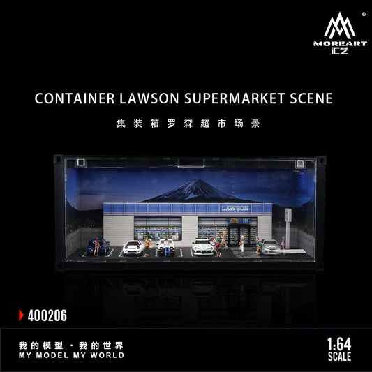 PREORDER Moreart 1:64 Container LAWSON Supermarket Scene