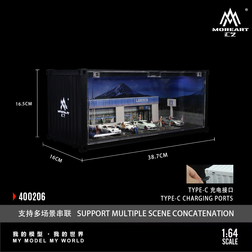 PREORDER Moreart 1:64 Container LAWSON Supermarket Scene