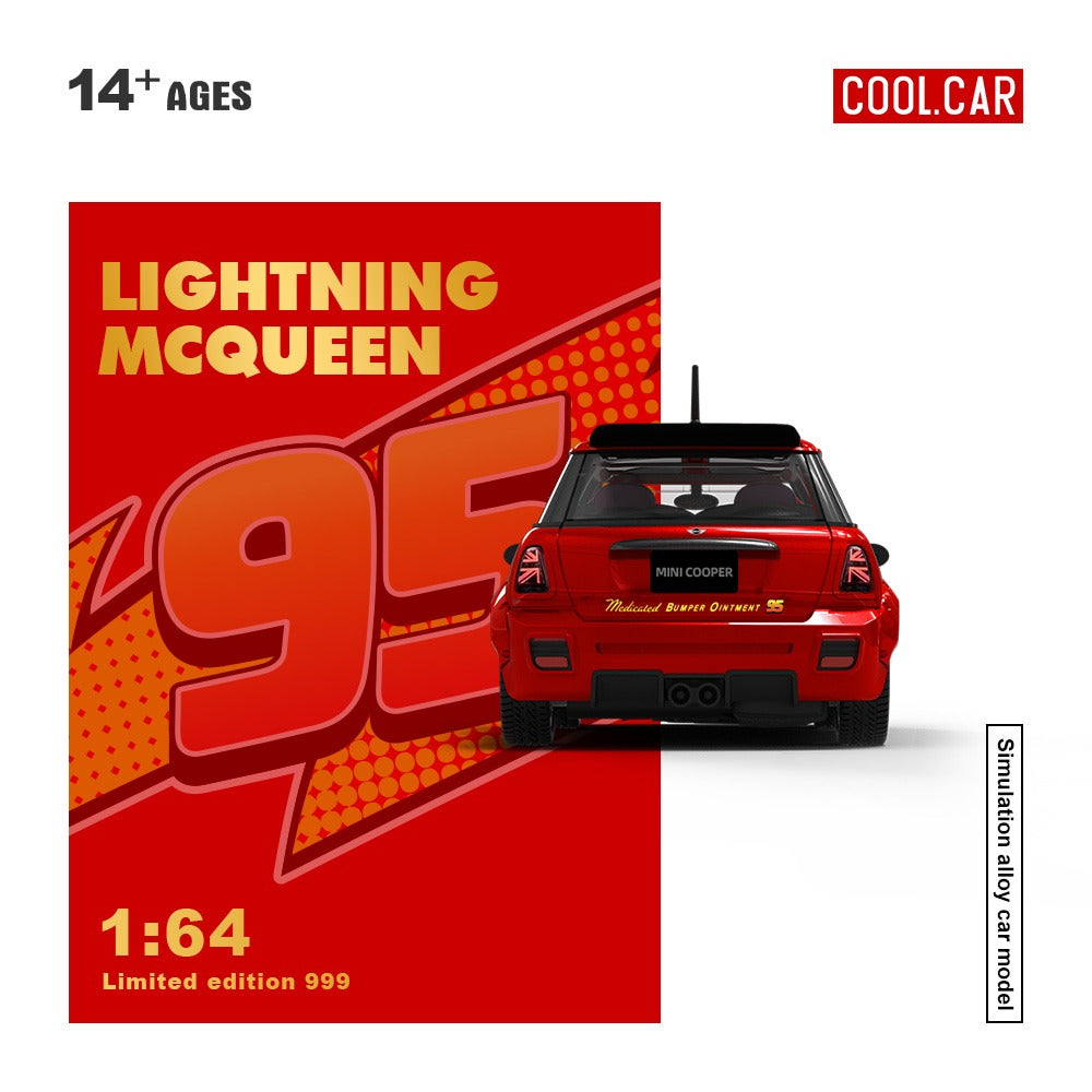PREORDER Cool Car 1:64 Mini Cooper ‘Lightning McQueen’