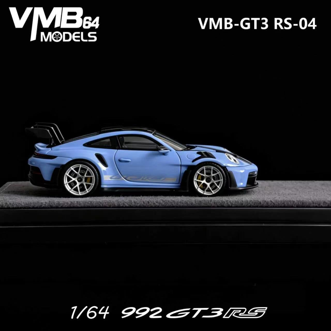 PREORDER VMB 1:64 Porsche 992 GT3RS (Etna Blue)