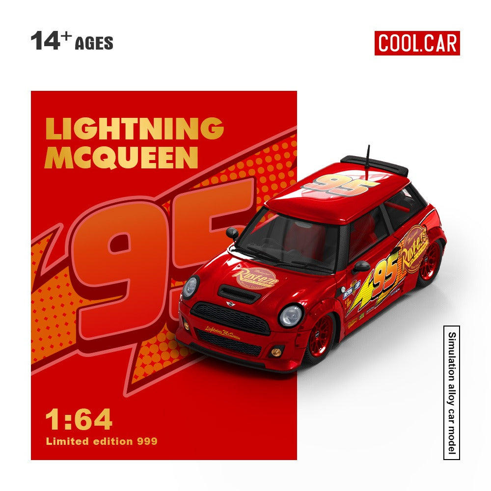 PREORDER Cool Car 1:64 Mini Cooper ‘Lightning McQueen’