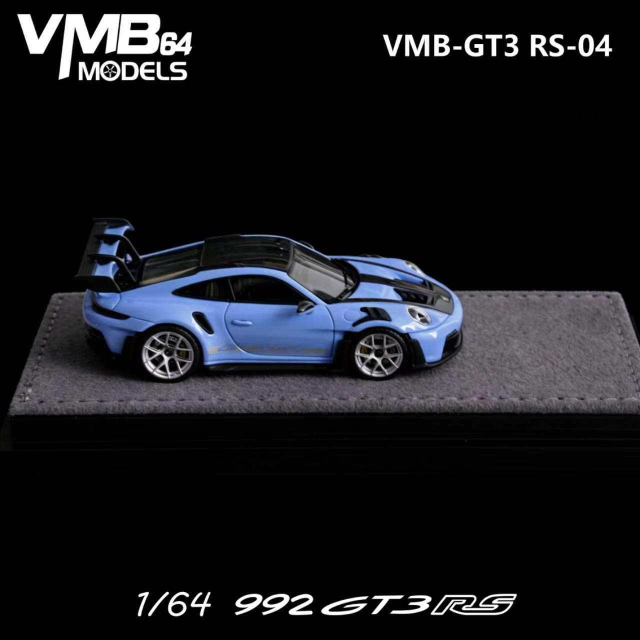PREORDER VMB 1:64 Porsche 992 GT3RS (Etna Blue)