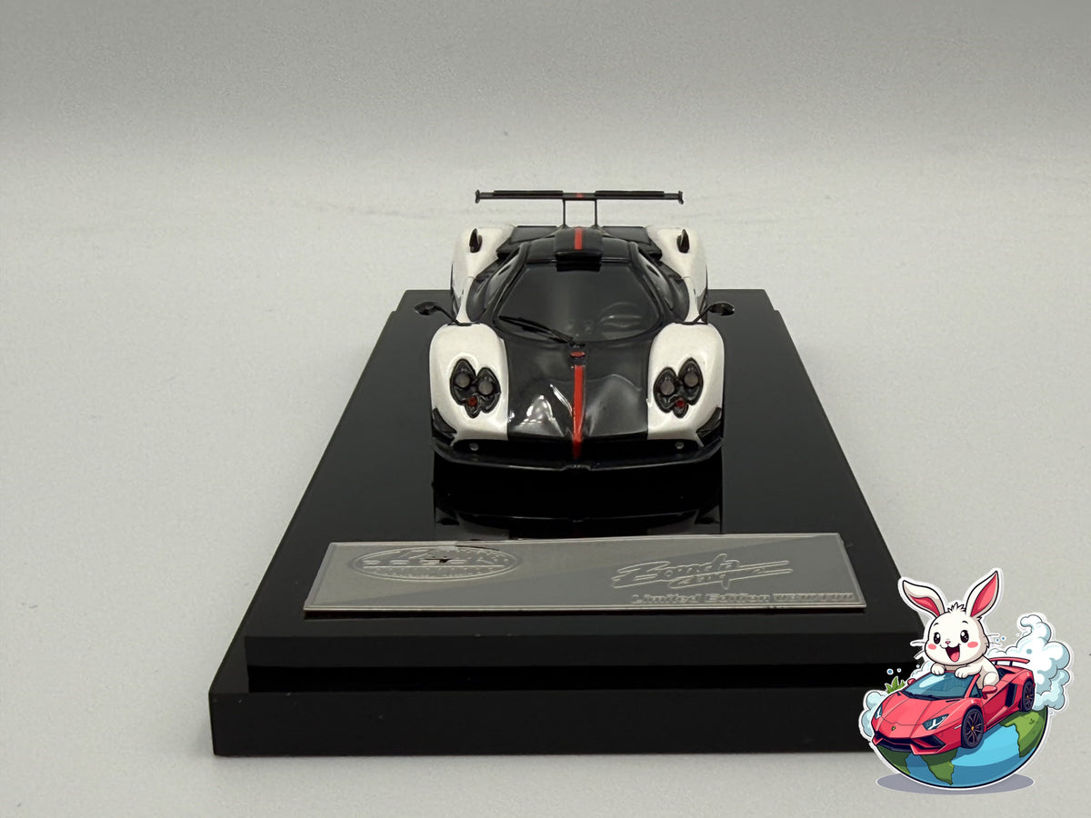 Sakura Model 1:64 Pagani Zonda Cinque (White/Red) 'LHD'