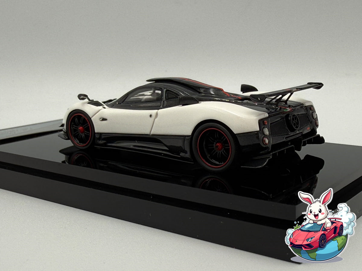 Sakura Model 1:64 Pagani Zonda Cinque (White/Red) 'LHD'
