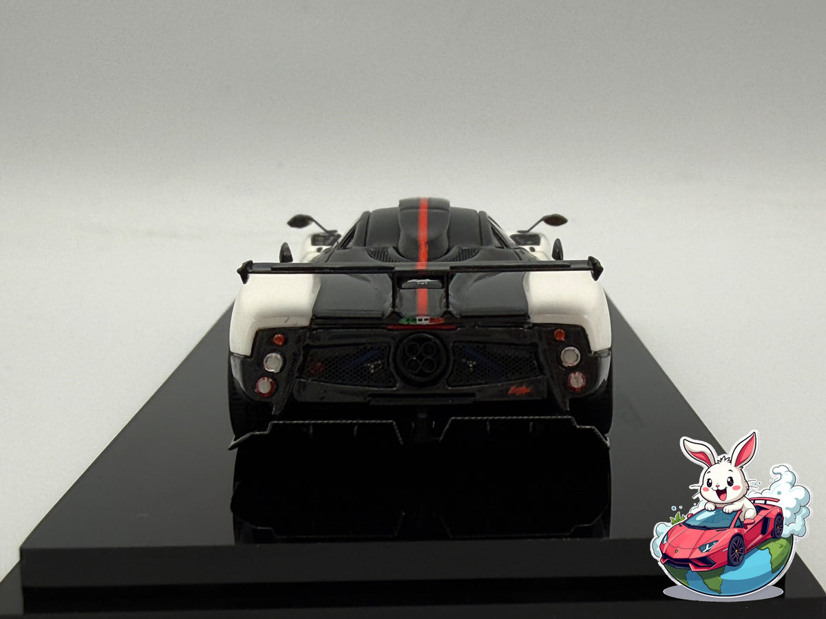Sakura Model 1:64 Pagani Zonda Cinque (White/Red) 'LHD'