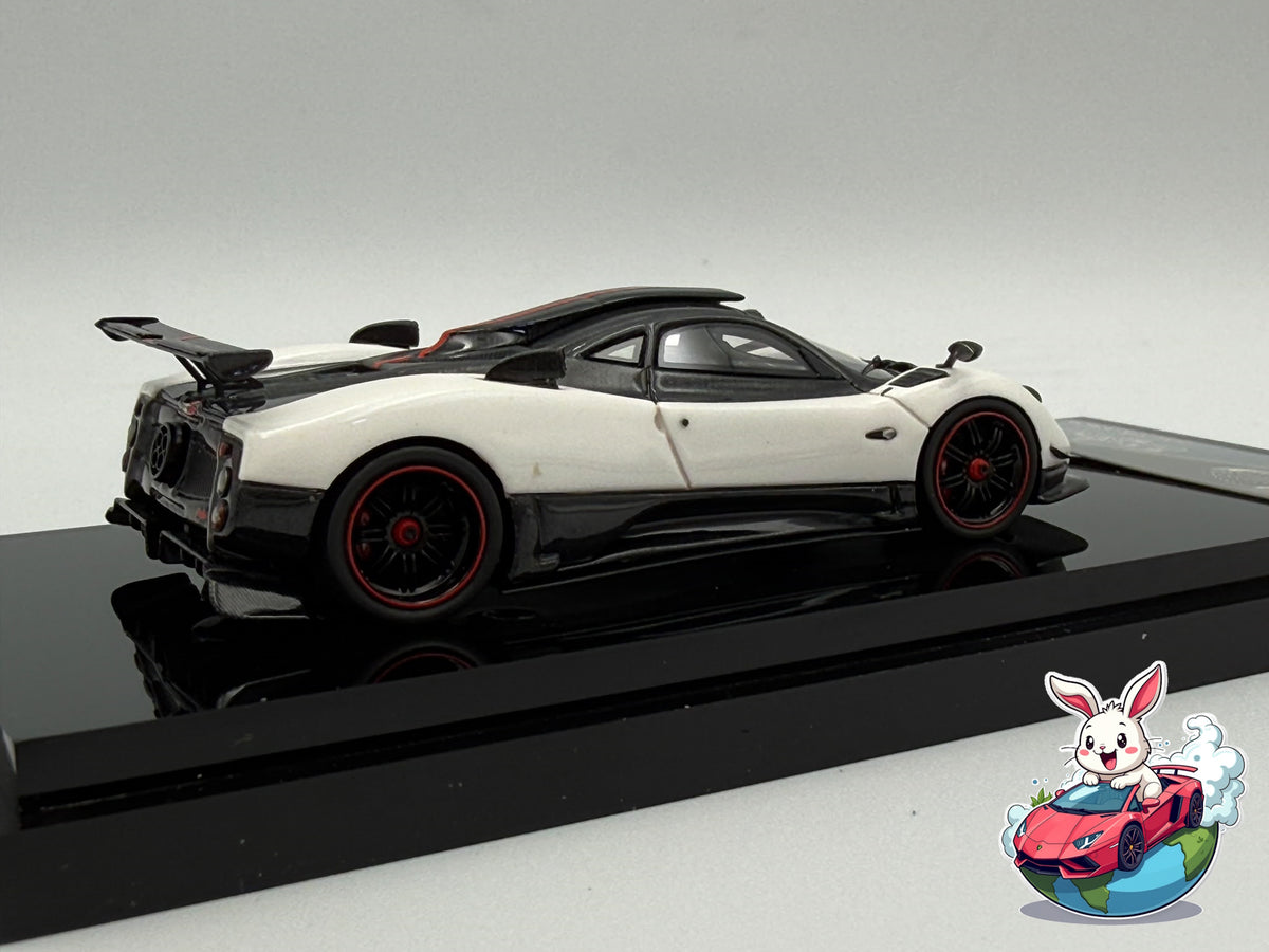 Sakura Model 1:64 Pagani Zonda Cinque (White/Red) 'LHD'