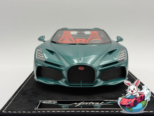 Henson & Heaven 1:18 Bugatti Mistral W16 - Green Carbon