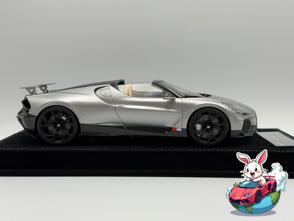 Henson & Heaven 1:18 Bugatti Mistral W16 - Titanium Silver
