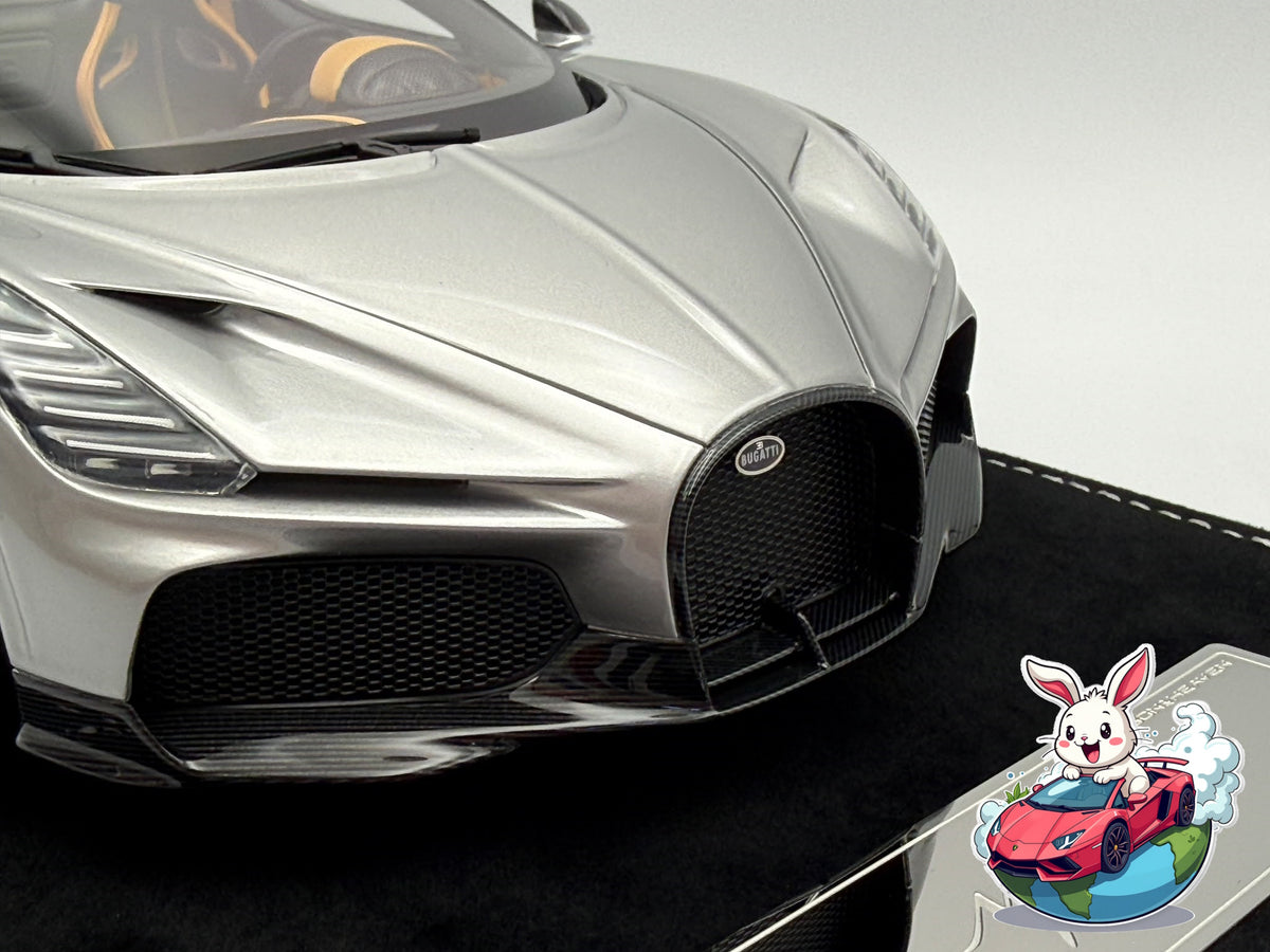 Henson & Heaven 1:18 Bugatti Mistral W16 - Titanium Silver