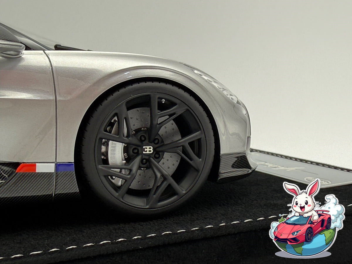 Henson & Heaven 1:18 Bugatti Mistral W16 - Titanium Silver