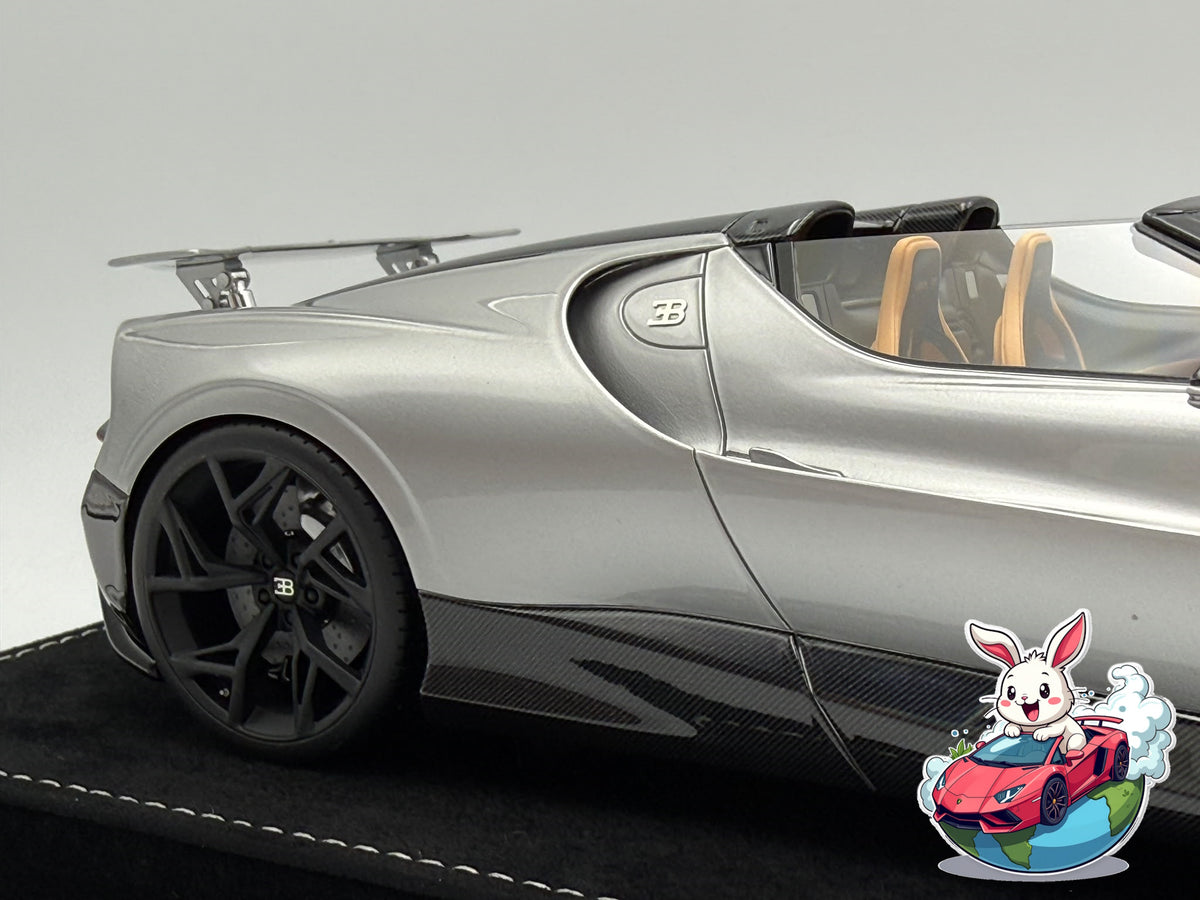 Henson & Heaven 1:18 Bugatti Mistral W16 - Titanium Silver