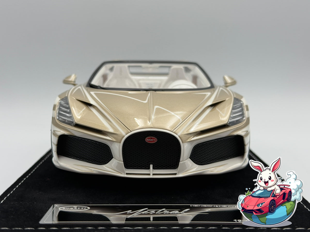 Henson & Heaven 1:18 Bugatti Mistral W16 - Le Pearl Rare